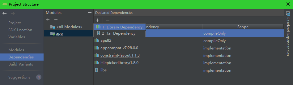 Add Library Dependency
